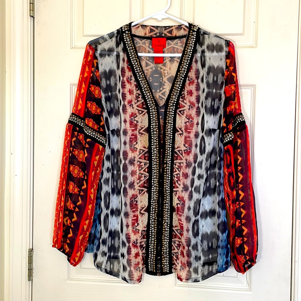 Bohemian Vibrant Top Size Large